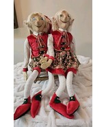 Joe Spencer - Gathered Traditions Ezra &amp; Erica Large Elf Couple New for ... - $140.82