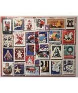 White Mountain Jigsaw Puzzle CHRISTMAS STAMPS 1000 Piece #1262 - 24&quot; x 30&quot; - £10.33 GBP