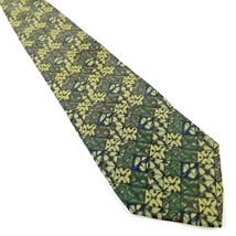 Daniel Hechter Men&#39;s 100% Silk Tie 56&quot; x 3.75&quot; Green Geometric Pattern - £10.64 GBP