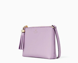 Kate Spade Purple Leather Crossbody Bag Purse Handbag Tassel Ivy St Amy - £87.02 GBP