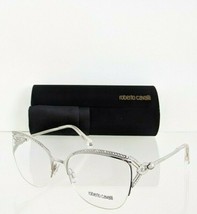 Brand New Authentic Roberto Cavalli Eyeglasses Forte 5054 016 53mm Silver Frame - £104.12 GBP