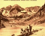 Hiking at Maroon Peaks Buena vista Colorado CO UNP Artvue Postcard - $6.88