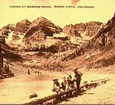 Hiking at Maroon Peaks Buena vista Colorado CO UNP Artvue Postcard - £5.40 GBP