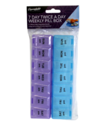 7 Day 2 Times a Day Weekly Pill Box  Large Pill Organizer AM PM Pill Case - $7.91