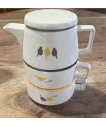 Vintage Mister Donut Stacking Teapot With 2 Cups  -  Super Rare Find! 6”... - $1,779.91 MXN