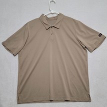 Dickies Men&#39;s Polo Shirt Size XL Extra Large Beige Short Sleeve Casual Work - $18.87