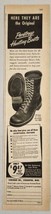 1947 Print Ad Corcoran Paratroop Hunting Boots Made in Stoughton,Massachusetts - £9.84 GBP