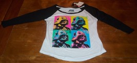 WOMEN&#39;S TEEN STAR WARS DARTH VADER POP ART T-shirt XS NEW w/ TAG - £15.82 GBP