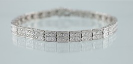 Argent Sterling Lien Bracelet Chaîne Avec Insertion Fermoire 8.25 &quot; Long - $3,603.65 MXN
