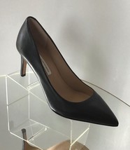 Diane Von Furstenberg Classic Black Pointed Toe Leather Pumps (Size 6) - £46.82 GBP