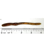 Freshwater Artificial Fishing Worm 4 Inch Brown/Glitter Pack of 10 Blood... - $130.07 MXN