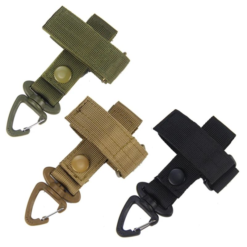 Outdoor Keychain Tactical Gear Clip Keeper Pouch Belt Keychain Webbing Gloves - $12.27+