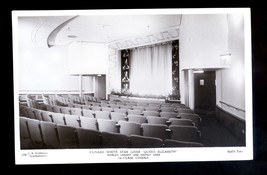 LS3854 - Cunard Liner - Queen Elizabeth - 1st Class Cinema - postcard - $3.50