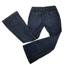 Banana Republic Flare Jeans Women Sz 6 Dark Blue Wash Low Rise Stretch W... - £11.41 GBP