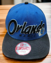 Orlando Magic Snapback Hat New Era Hardwood Classics Blue &amp; Black - $12.82