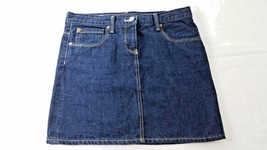 J Crew Cotton Denim Blue Jean Mini Skirt 5 Pocket Womens Size 27 EUC - £31.50 GBP