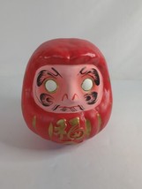 Japanese Pottery DARUMA Piggy Bank Doll Vintage - £19.58 GBP