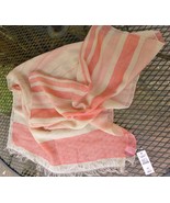 NEW TALBOTS Wool Gauze Scarf -- Wrap Stole Shawl 1&quot; Fringe on Ends INDIA... - $442.53 MXN