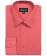Allsense Men&#39;s Classic Long Sleeve Regular Fit Coral Button Up Dress Shirts - $26.15 CAD+
