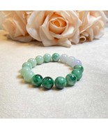 Green Bead Bracelet, Energy Lucky Bracelet, Natural Type A Burmese Jade,... - $2,131.17 CAD
