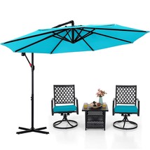Cantilever Patio Umbrellas 10Ft Turquoise - £115.27 GBP