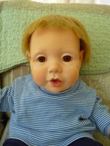 Hasbro 1984 Judith Turner Real Baby Doll dressed as boy - $27.23