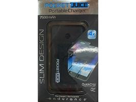 Tzumi Pocket Juice 7500 mAh Portable charger slim Black - £16.01 GBP