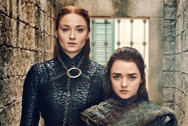 Game Of Thrones Poster Sansa And Arya Stark Season 8 Art Print 11x17&quot; - 18x24&quot; - £8.69 GBP+