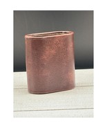 Vintage Backgammon brown Faux Leather One Dice Cup approx 2.25” Wide 2.7... - $13.52 CAD