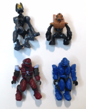 Lot of 4 Halo Mega Blocks Mini Figures Assorted Unknown Names - £9.40 GBP