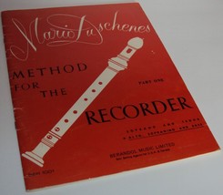 Mario Duschenes Method for the Recorder Part One 1969 Berandol Music Book Teach - £11.26 GBP