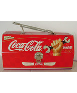 Vintage COCA COLA Red Novelty TIN TOOL BOX Mint - $24.24 CAD