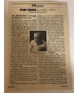 Senator Bill Bradley Vintage Small Article Ephemera  ART2 - $152.60 MXN