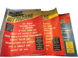 Hillbilly And Cowboy Hit Parade Magazine Song Book Sheet Music Lot of 3 ... - $9.50
