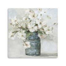 HomeRoots 398890 40 x 40 in. Watercolor Soft Pastel Dogwood Bouquet Blue... - £167.49 GBP
