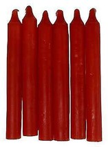 (set Of 6) Red 6&quot; Household Candle - £16.81 GBP