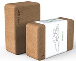 Cork Yoga Blocks, 2 Pack Yoga Blocks Natural Cork, High Density Yoga Blo... - £43.26 GBP