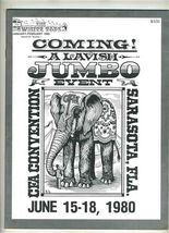 The White Tops Circus Fans Association of America  Jan Feb 1980 Jumbo Event - $24.82