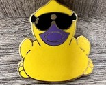 Great American Duck Race Enamel Pin Sunglasses Rubber Ducky Blue Beak Pi... - $8.89