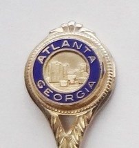 Collector Souvenir Spoon USA Georgia Atlanta Skyline Cloisonne Emblem - £3.95 GBP