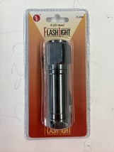 SE 8-LED Metal Flash Light FL308 Black Chrome Case Of 10 - £15.33 GBP