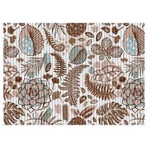 Dundee Deco Leaf Bathroom Mat - 35&quot; x 26&quot; Beige Waterproof Non-Slip Quic... - $33.31