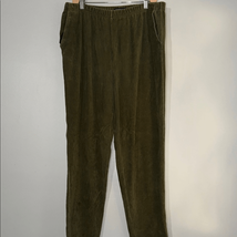 Lands&#39; End Green Corduroy Pants Straight Leg - $182.67 MXN