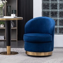 Roundhill Furniture Wania Swivel Chair, one, Blue - £195.43 GBP
