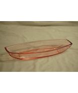 Oblong Relish Celery Dish Pink Depression Glass Ice Pink Fostoria ? - $39.59