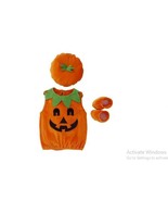 Toddler Baby Girl Boy Halloween Pumpkin Costume Sleeveless Tee Top Socks... - $13.72 CAD