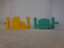 Fisher Price Little People Construction Gas Pump Yellow Fence + Garden F... - $5.95
