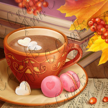 Latte Macaroons Clip Art - $2.49