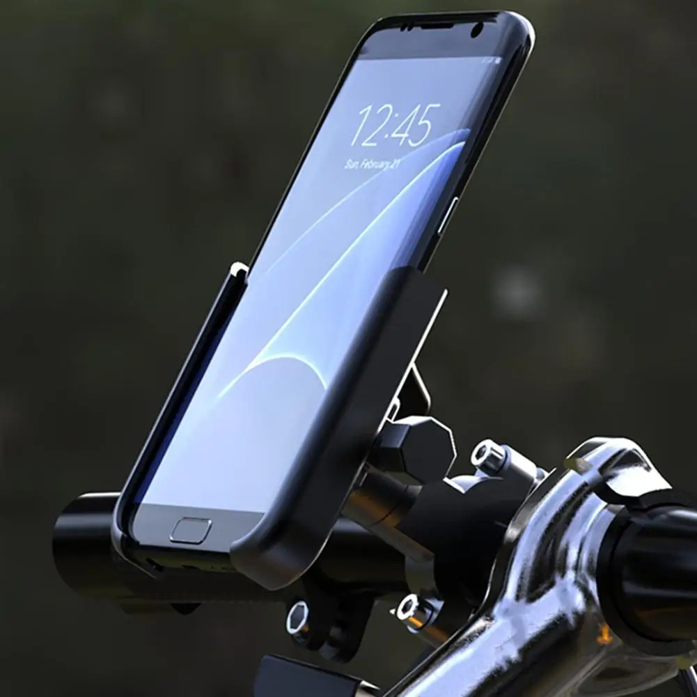 Sporting Motorcycle Bicycle Phone Holder Gps Bracket A Stand Moto Rearview Mirro - £23.69 GBP