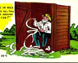 Baxter Lane Comic Who Wrapped This Paper Around This Corn Cob Outhouse P... - $4.17